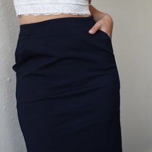 A New Day Navy Blue Pencil skirt